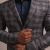 SLIM FIT+ CHECKERED JACKET