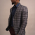SLIM FIT+ CHECKERED JACKET