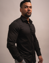 CAMICIA SLIM-FIT, TINTA UNITA