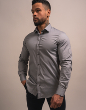 SLIM-FIT SOLID COLOUR SHIRT