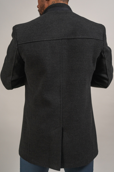 ANTHRACITE WOOL COAT
