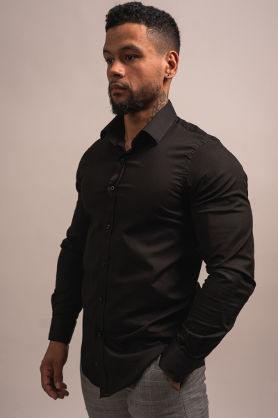 CAMISA SLIM-FIT, COLOR SÓLIDO