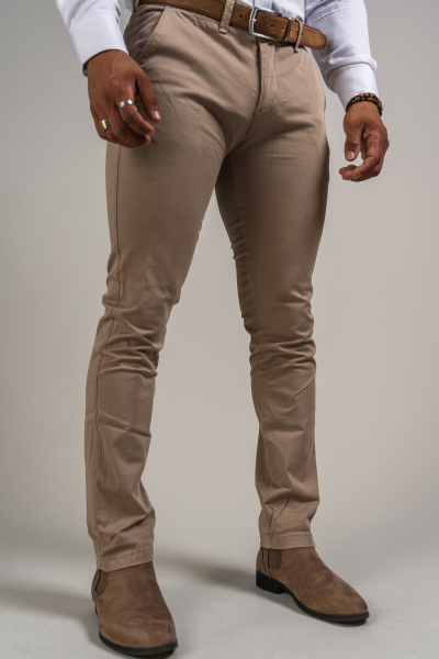 SLIM TROUSERS SOLID COLOUR