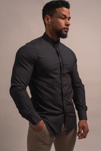 MAO COLLAR SHIRT