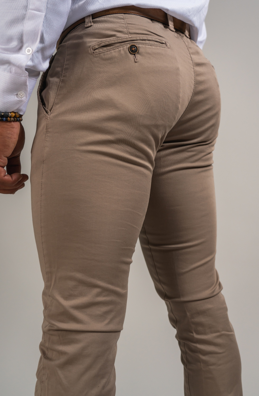 SLIM TROUSERS SOLID COLOUR