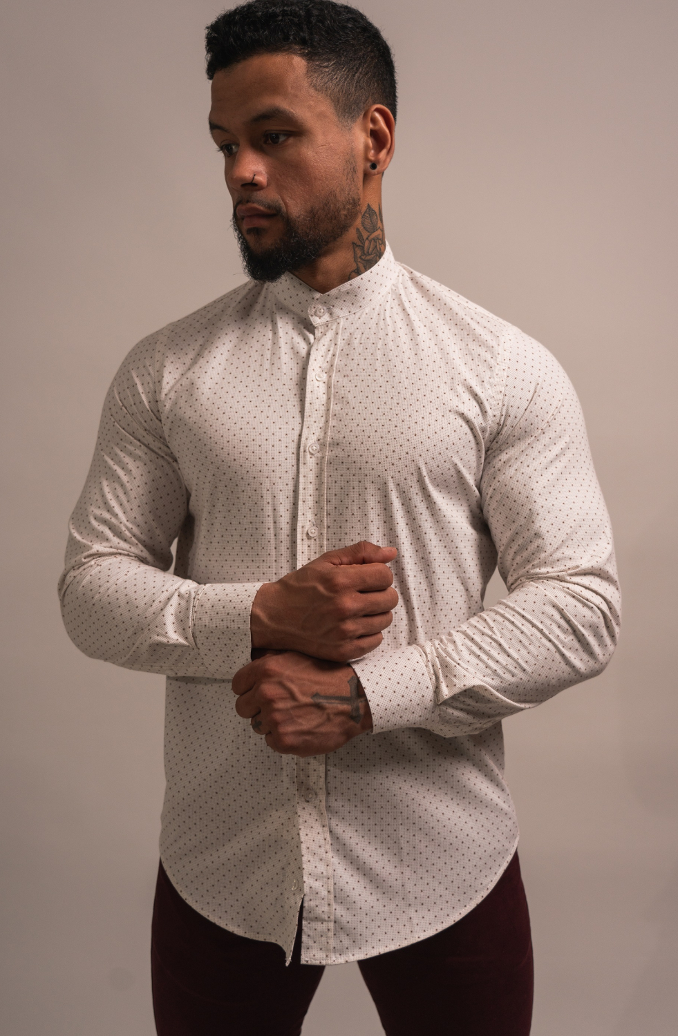 CAMISA DE CUELLO MAO