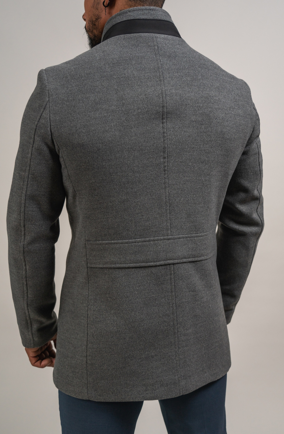 WOOL COAT WITH FUR