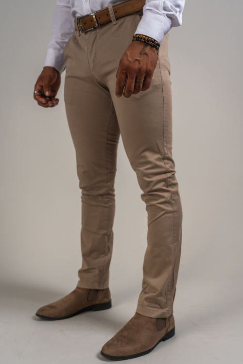 SLIM TROUSERS SOLID COLOUR