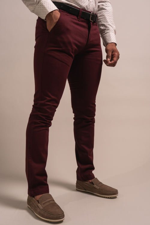 SLIM TROUSERS SOLID COLOUR