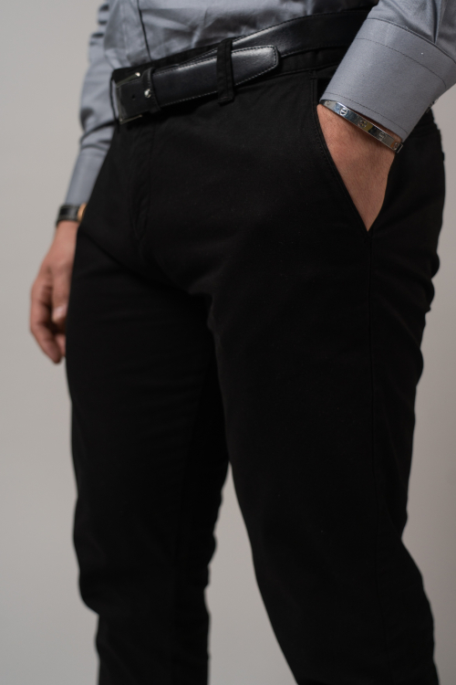 SLIM TROUSERS SOLID COLOUR