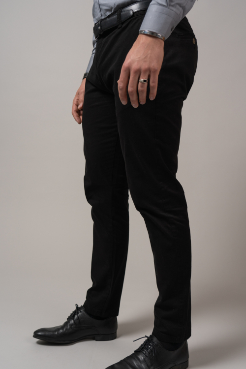 SLIM TROUSERS SOLID COLOUR