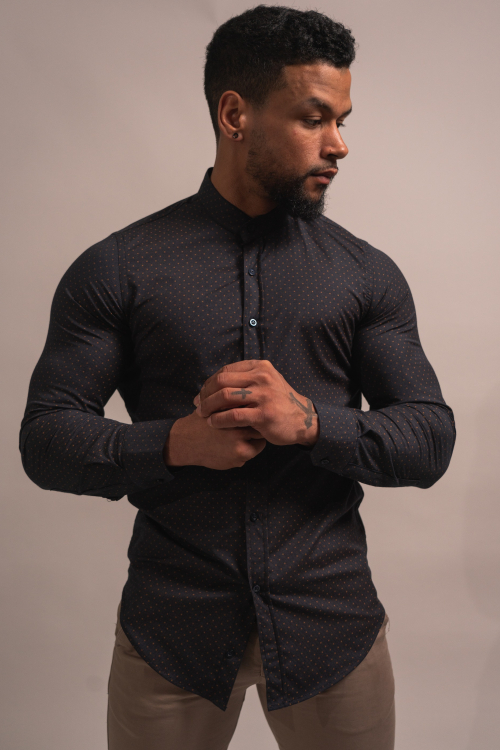 MAO COLLAR SHIRT