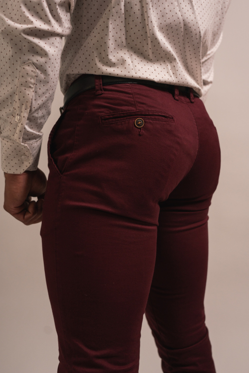 SLIM TROUSERS SOLID COLOUR