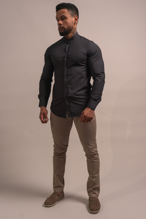 MAO COLLAR SHIRT