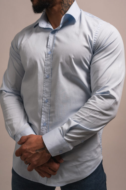 CAMISA SLIM-FIT, COLOR SÓLIDO