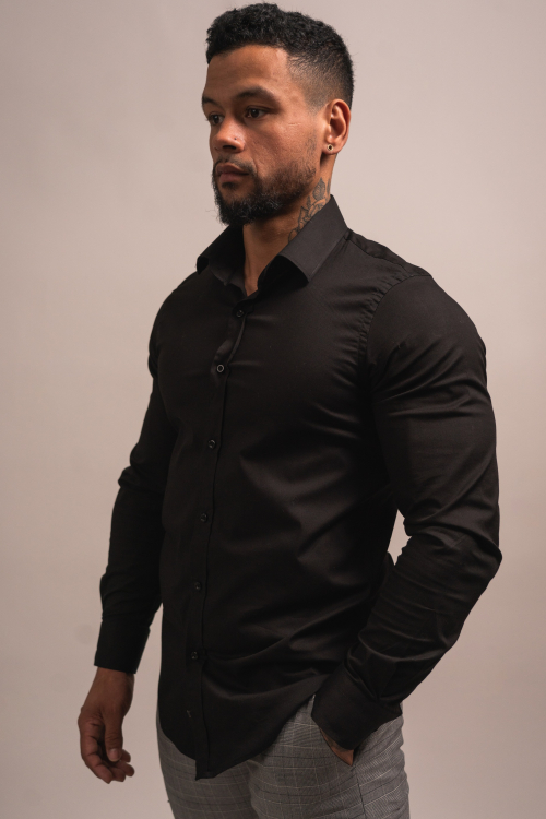 CAMISA SLIM-FIT, COLOR SÓLIDO