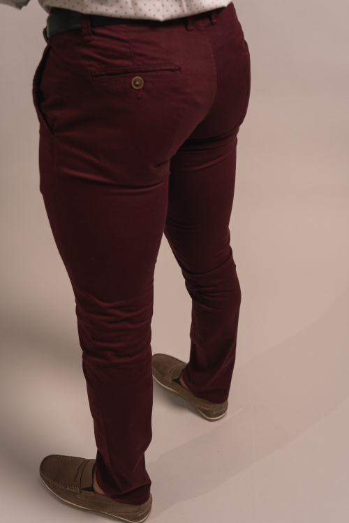 SLIM TROUSERS SOLID COLOUR