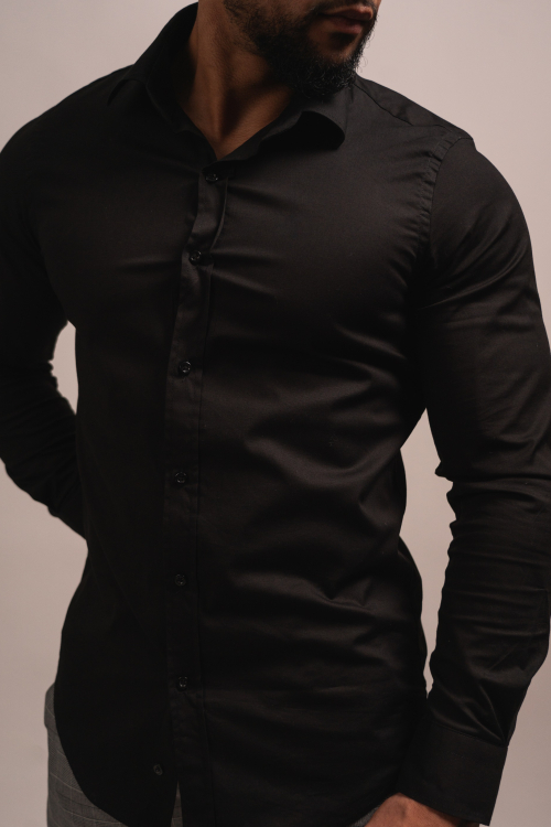 CAMISA SLIM-FIT, COLOR SÓLIDO