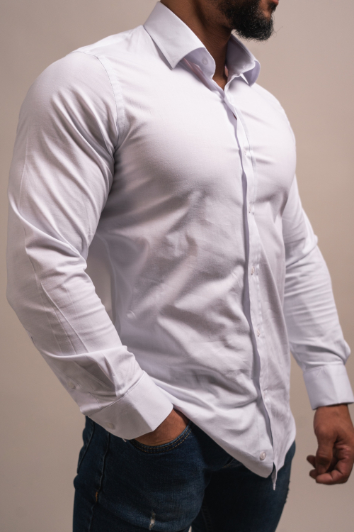 CAMISA SLIM-FIT, COLOR SÓLIDO