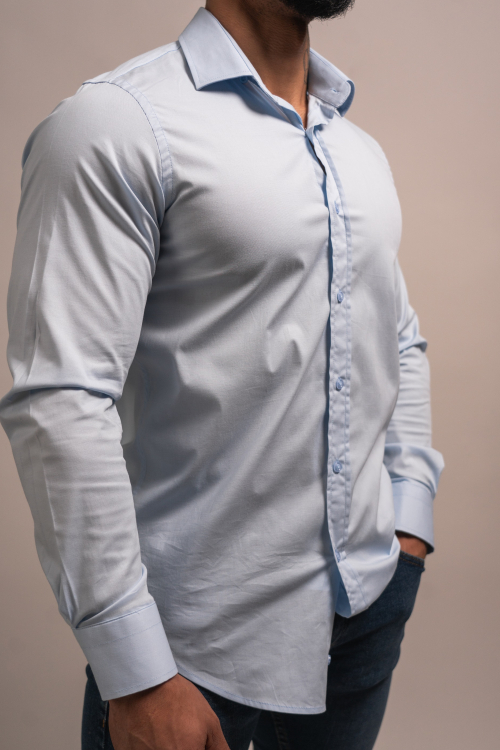 CAMISA SLIM-FIT, COLOR SÓLIDO
