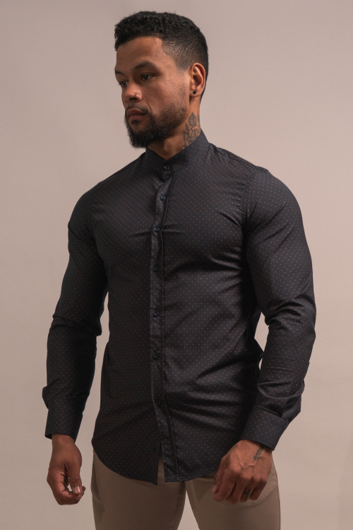 MAO COLLAR SHIRT
