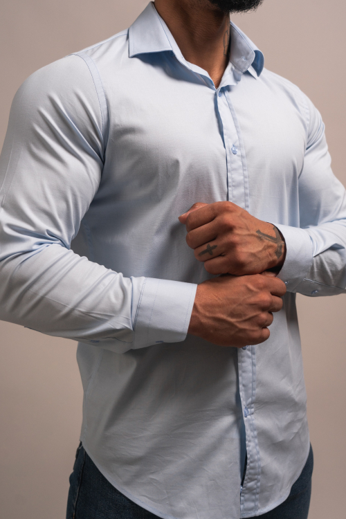 CAMISA SLIM-FIT, COLOR SÓLIDO