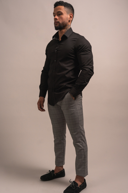 CAMISA SLIM-FIT, COLOR SÓLIDO