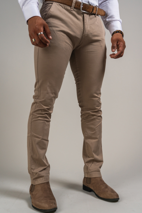 SLIM TROUSERS SOLID COLOUR