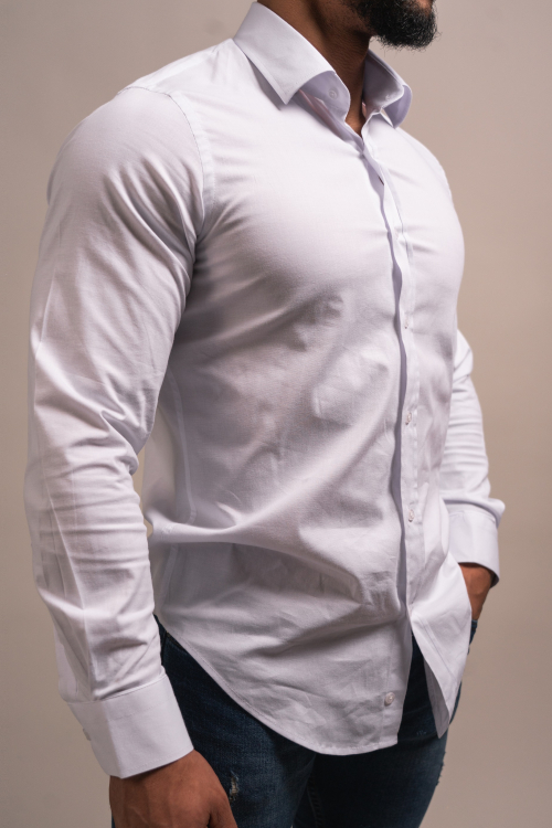 CAMISA SLIM-FIT, COLOR SÓLIDO