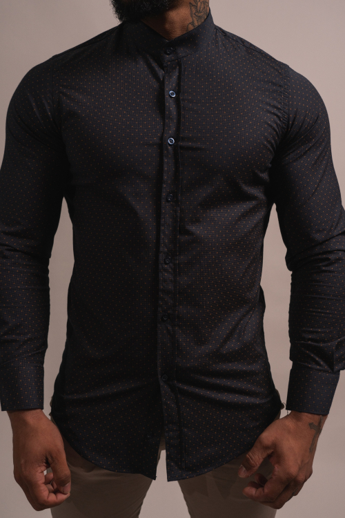 MAO COLLAR SHIRT