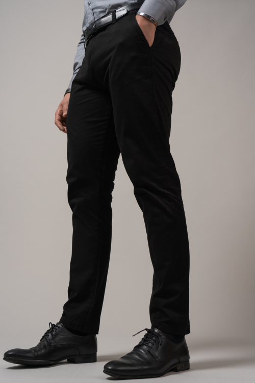 SLIM TROUSERS SOLID COLOUR