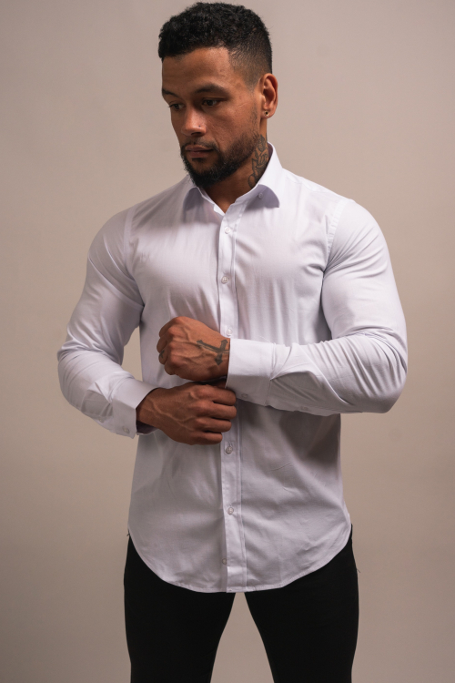 CAMISA SLIM-FIT, COLOR SÓLIDO