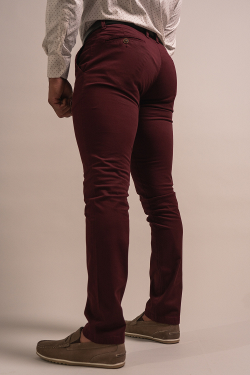 SLIM TROUSERS SOLID COLOUR