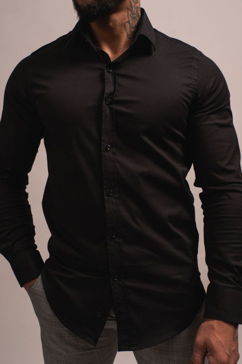 CAMISA SLIM-FIT, COLOR SÓLIDO