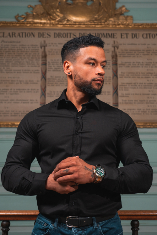 CAMISA SLIM-FIT, COLOR SÓLIDO