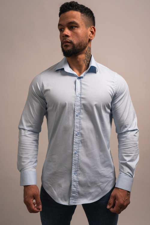 CAMISA SLIM-FIT, COLOR SÓLIDO