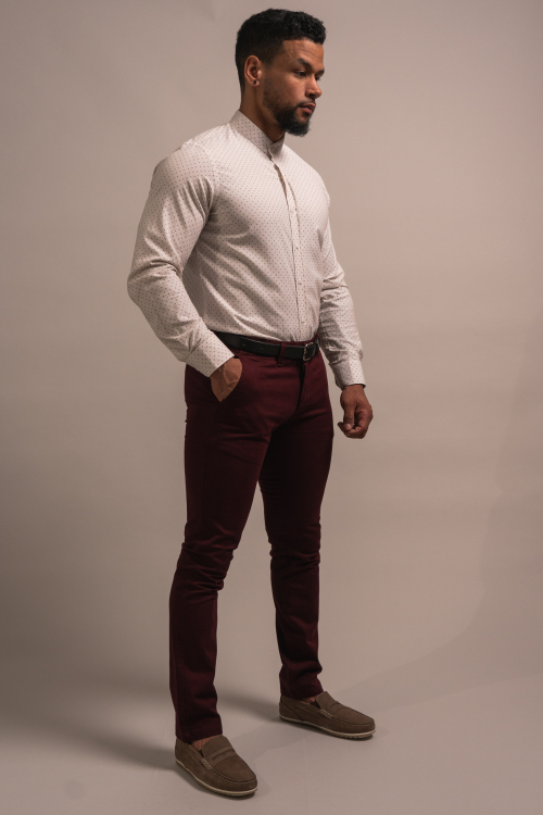 SLIM TROUSERS SOLID COLOUR
