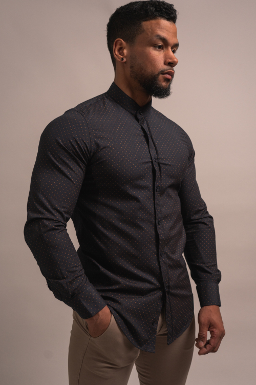 MAO COLLAR SHIRT