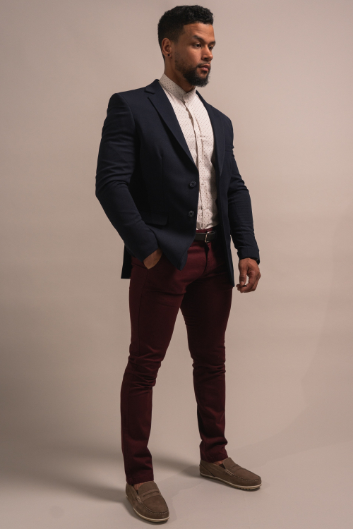 SLIM TROUSERS SOLID COLOUR