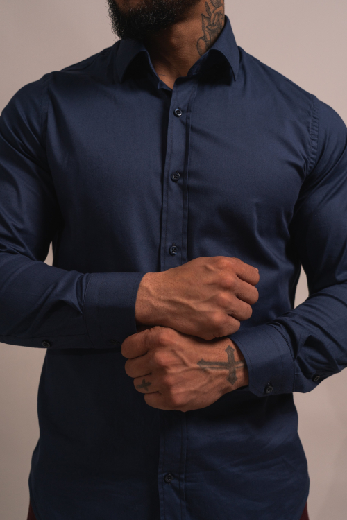 CAMISA SLIM-FIT, COLOR SÓLIDO