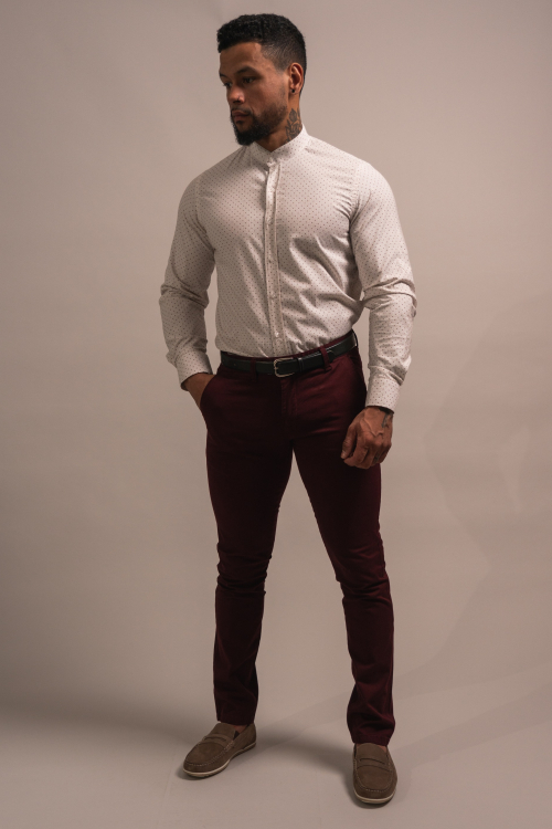 SLIM TROUSERS SOLID COLOUR