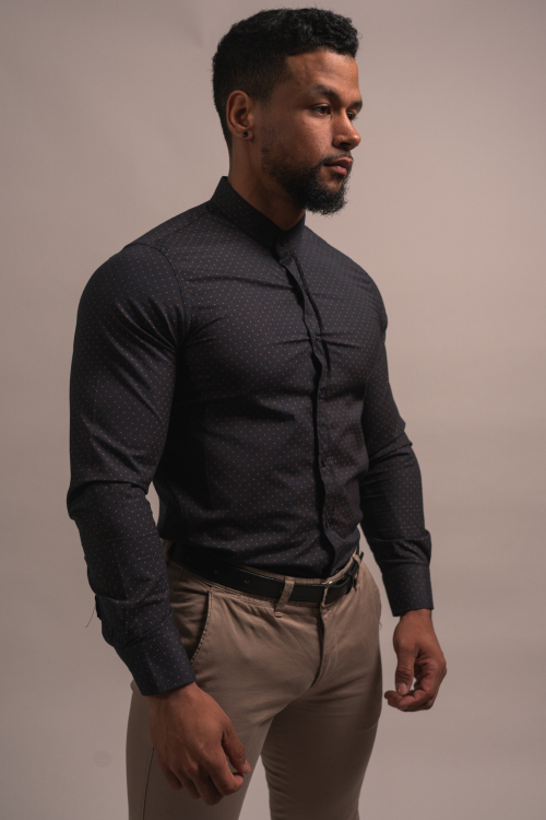 MAO COLLAR SHIRT