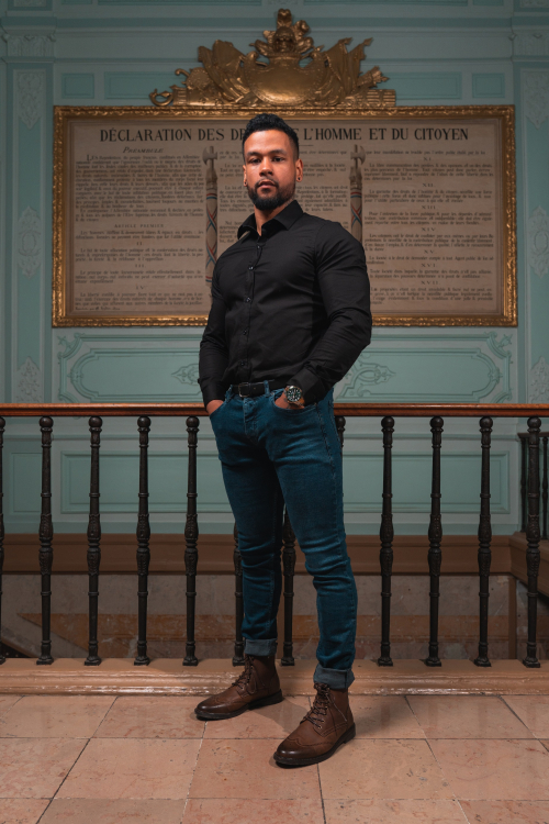 CAMISA SLIM-FIT, COLOR SÓLIDO
