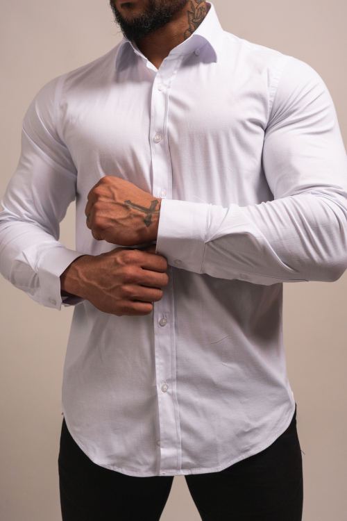 CAMISA SLIM-FIT, COLOR SÓLIDO