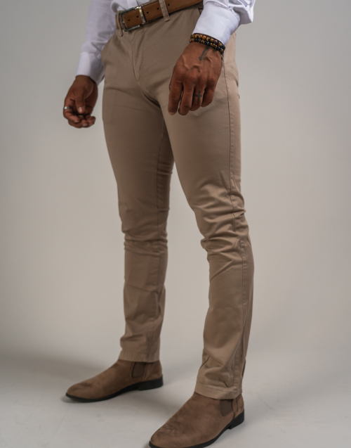 SLIM TROUSERS SOLID COLOUR